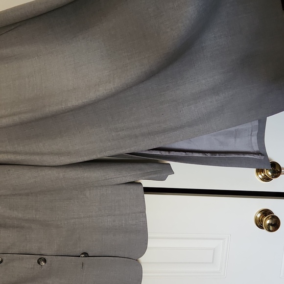 Ann Taylor Gray Skirt Suit Set - Picture 3 of 4